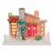 Cody Foster 7.0 Inch Pink Palm Spring House Christmas Putz House , Christmas Decor Mid Century Modern